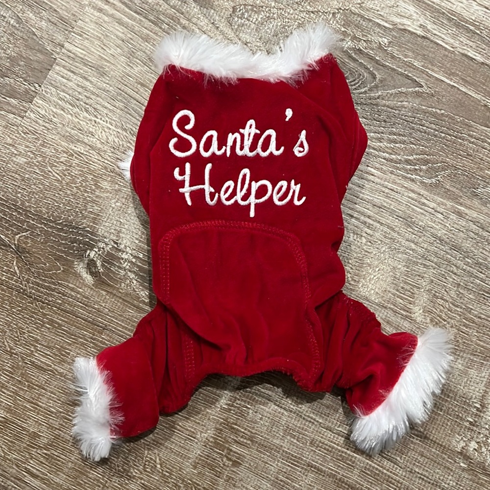 Santa’s Helper Dog Suit